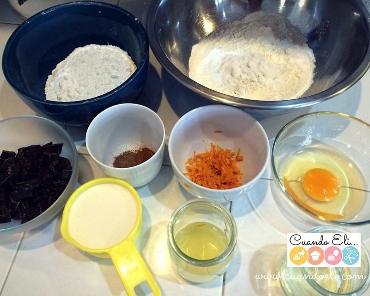 Muffins de Naranja con Chocolate