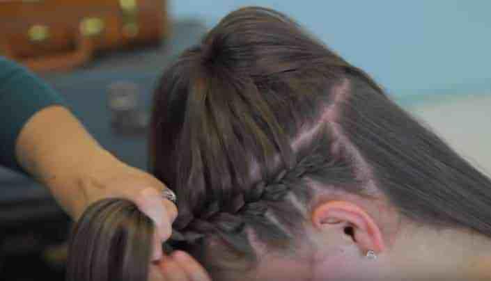 Trenza francesa normal