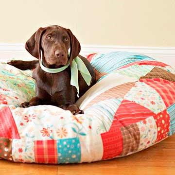 cómo hacer un colchón para perro con patchwork
