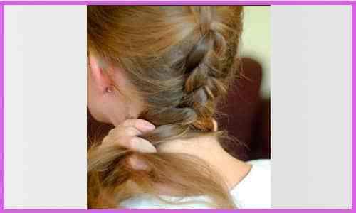 Trenza holandesa o trenza francesa invertida