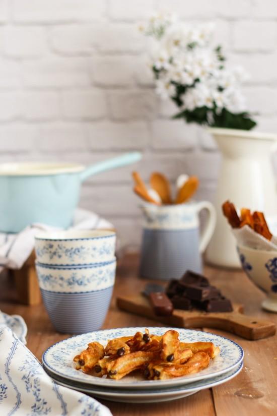 Churros rellenos de chocolate 2