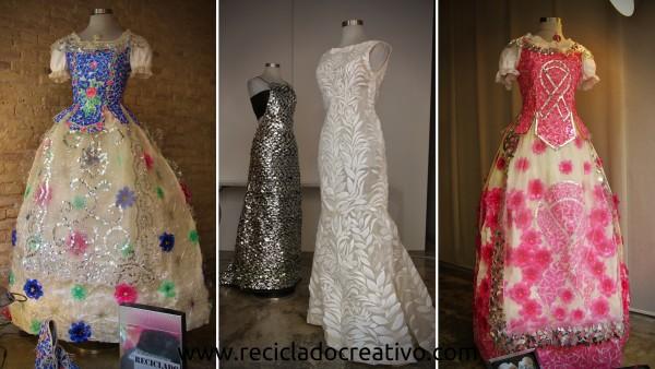 Exposición de vestidos de Reciclado Creativo del 15 al 19 de marzo de 2016
