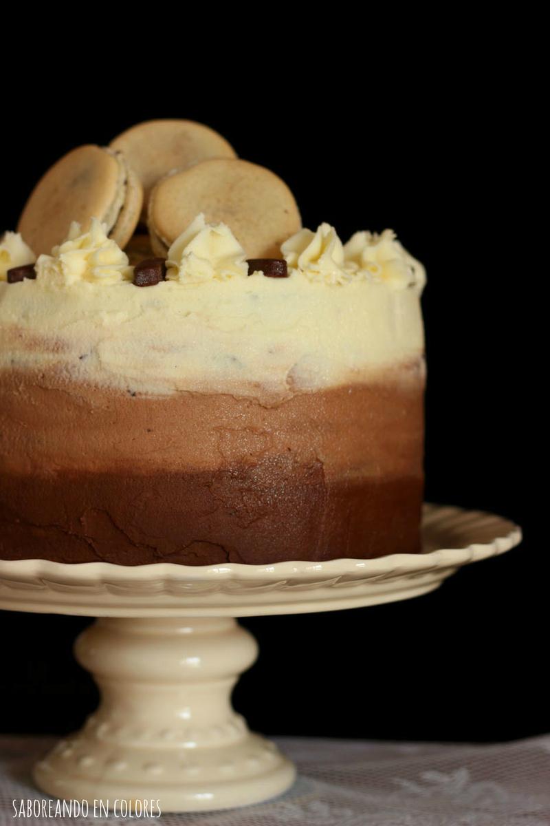 ombre cake de chocolate