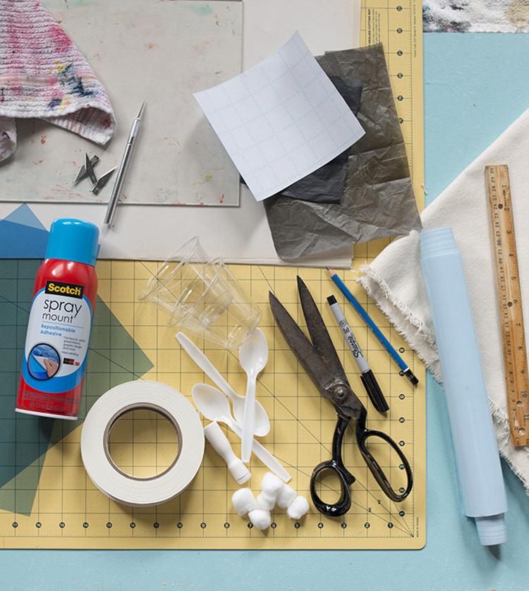 pared con estarcido materiales