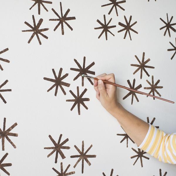 pared con estarcido retoques