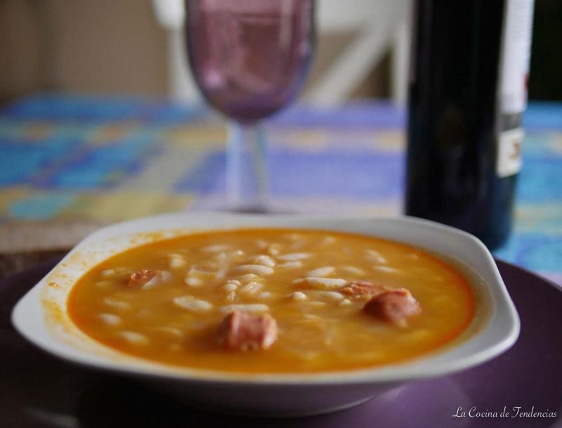 alubias blancas con chorizo
