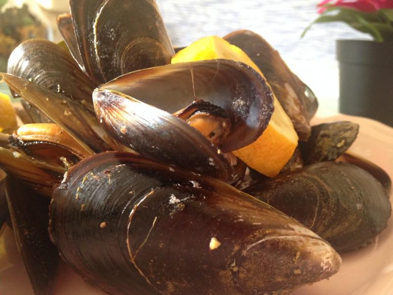 Mejillones al vapor