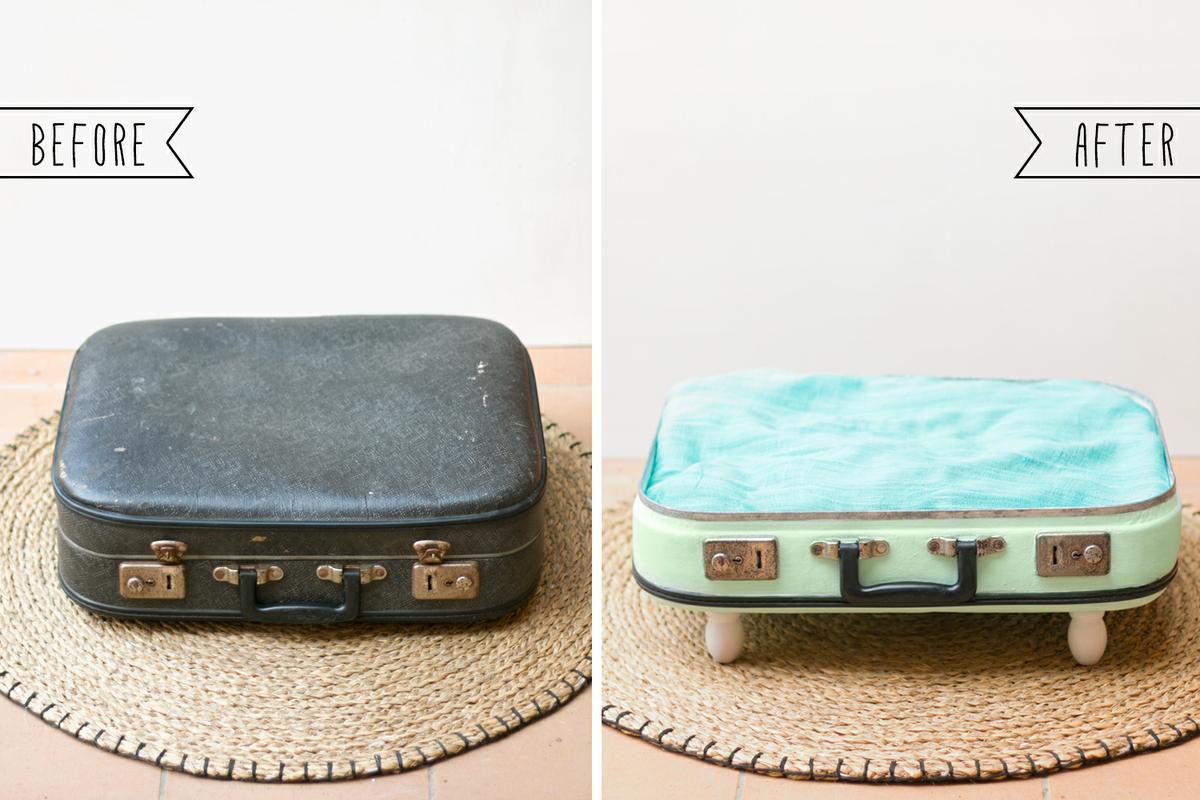 Before and after suitcase