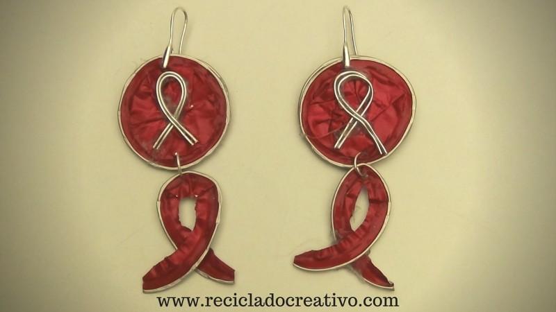 Pendientes con Lazos solidarios con cápsulas de café Nespresso