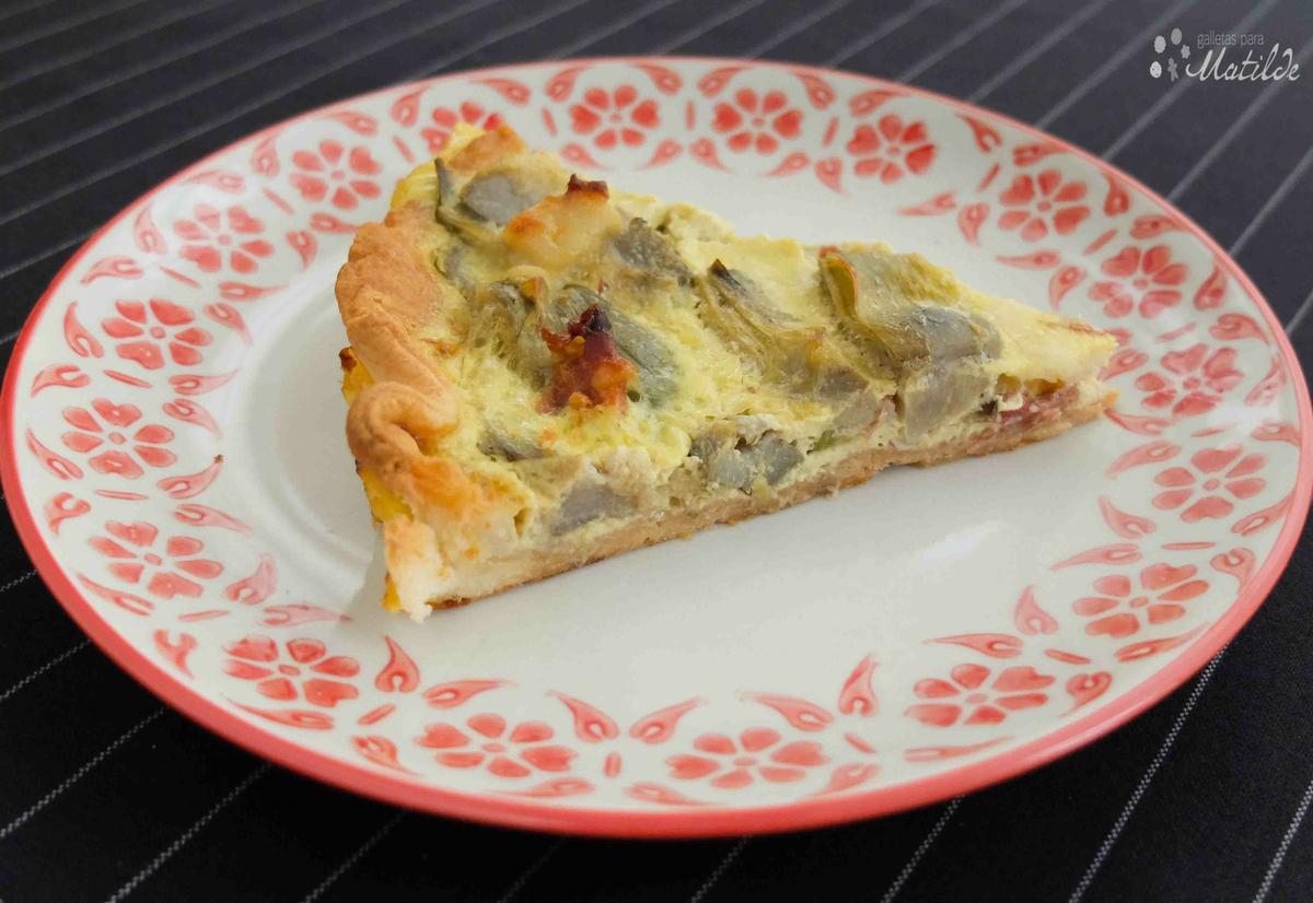 Quiche de alcachofas