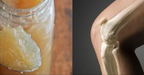 gelatina para curar las articulaciones y los huesos