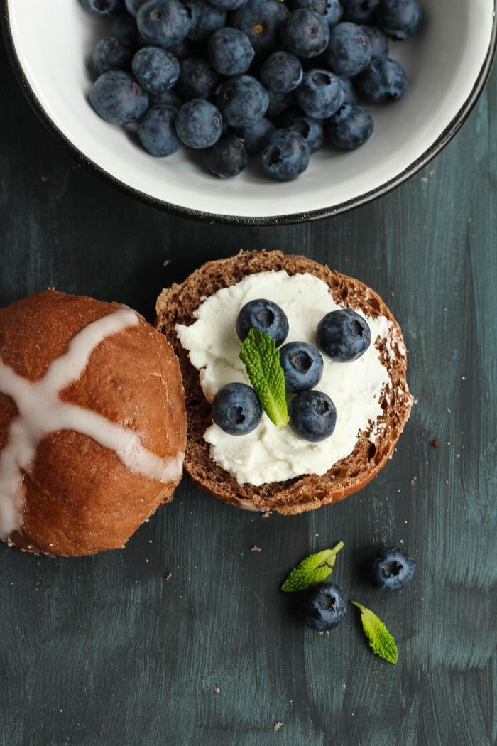 Receta de falsos hot cross buns