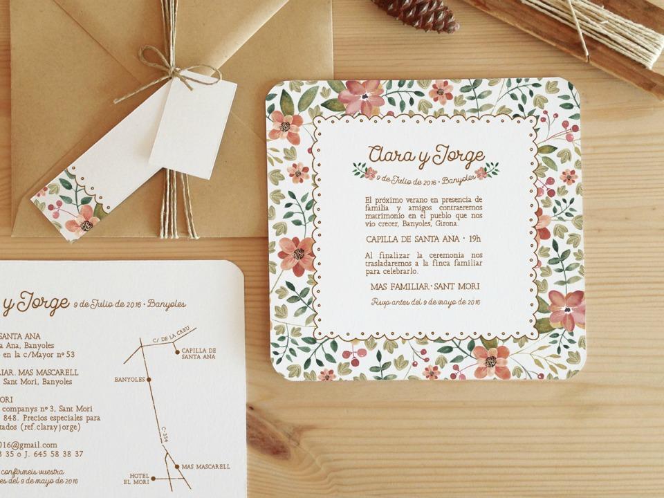 Invitaciones de boda personalizables de Mary Cove