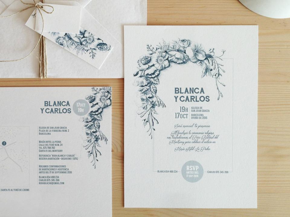 Invitaciones de boda personalizables de Mary Cove