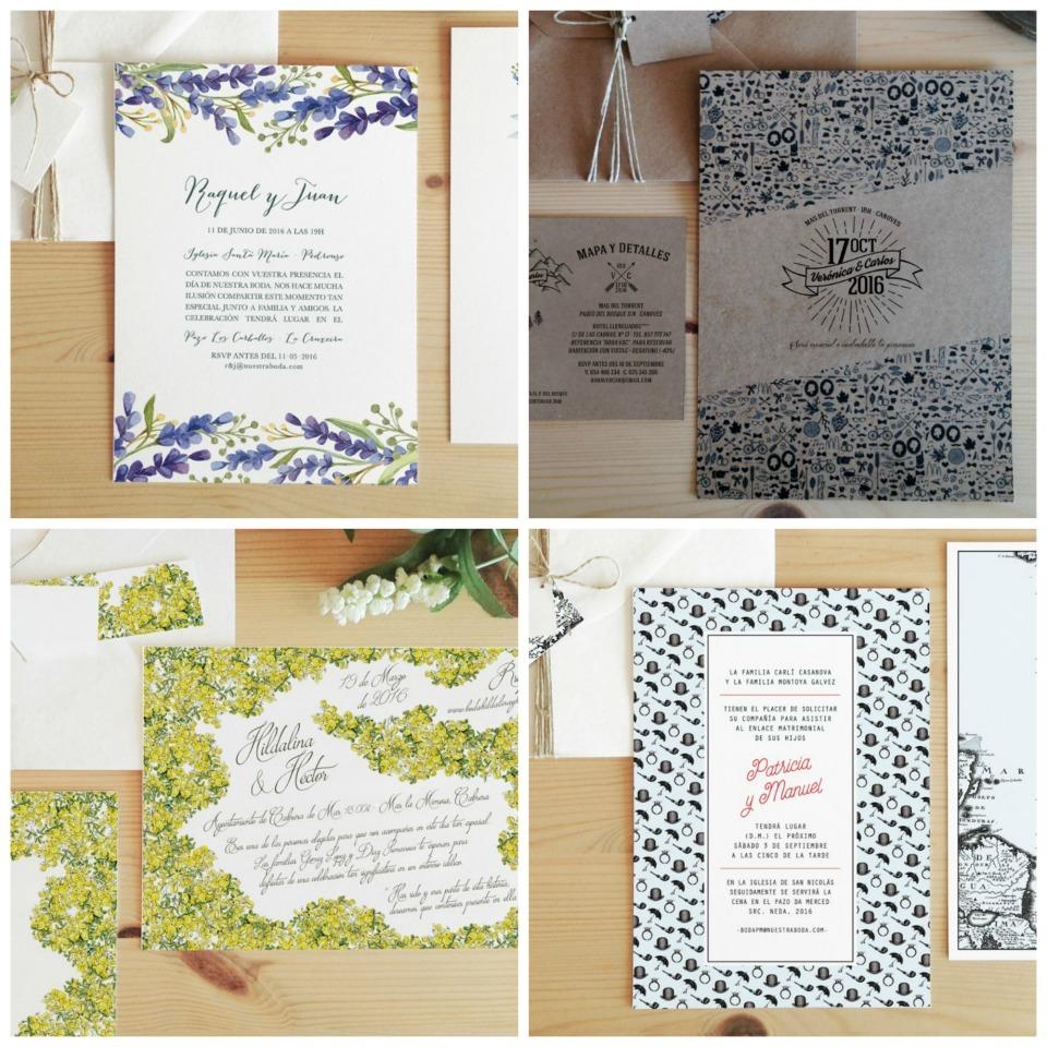 Invitaciones de boda personalizables de Mary Clove