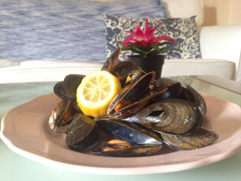 Mejillones al vapor