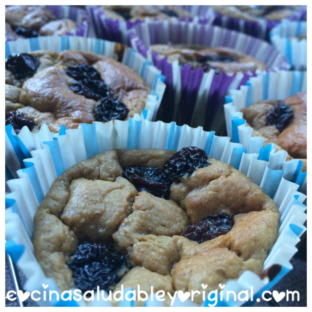 Muffins light sin harina sin aceite