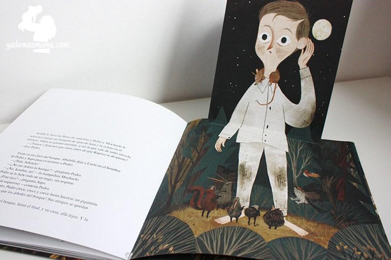 desplegable pedro y el bosque