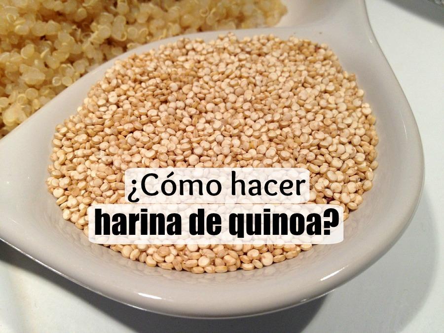 como hacer harina de quinoa