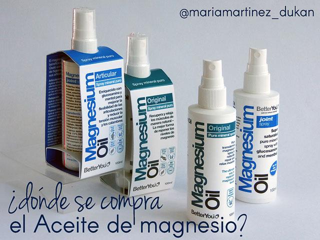 ¿Dónde se compra el aceite de Magnesio?