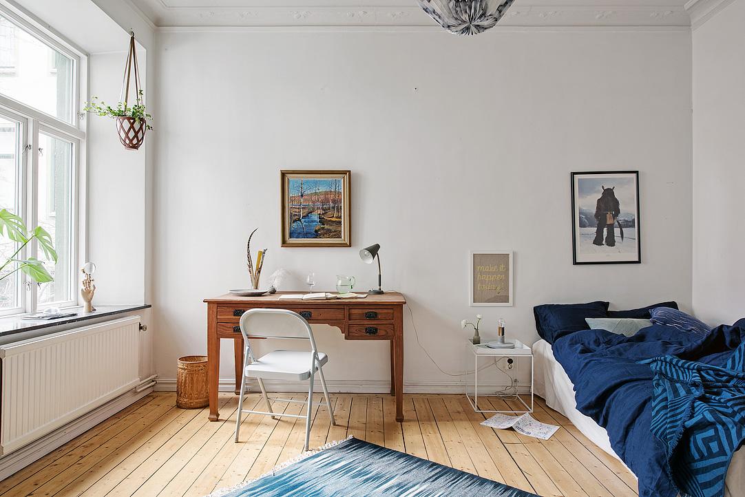 decoracion nordica y etnica - dormitorio individual