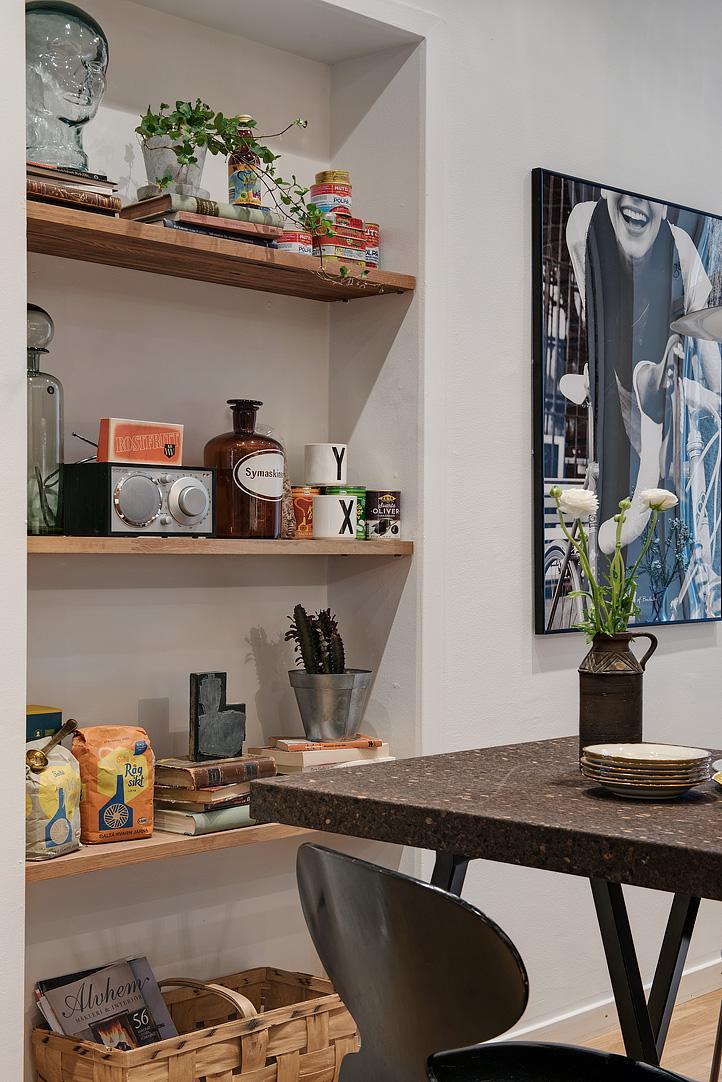 decoracion nordica y etnica - cocina y comedor baldas