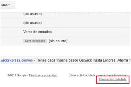 informacion detallada correo