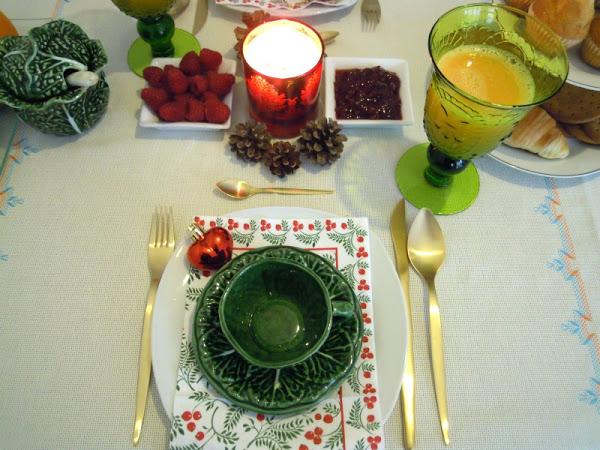 Decorar la mesa en navidad