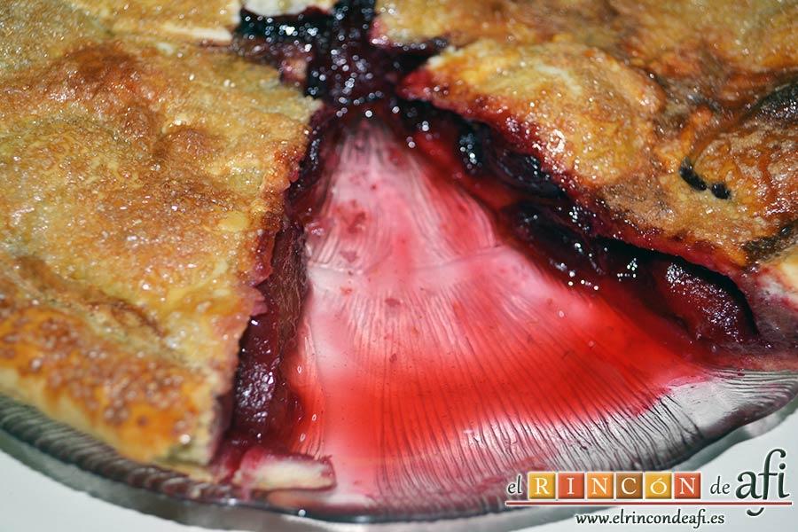 Tarta inglesa de ciruelas, sugerencia de presentación