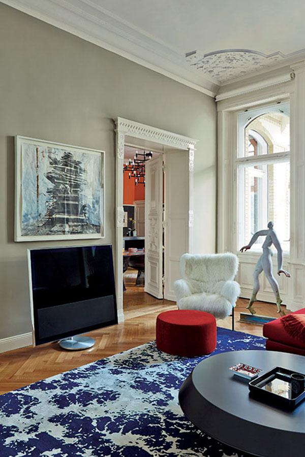 paredes con molduras farrow living