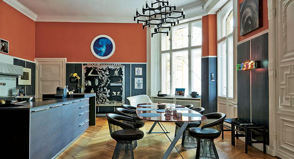 paredes con molduras farrow ball dining