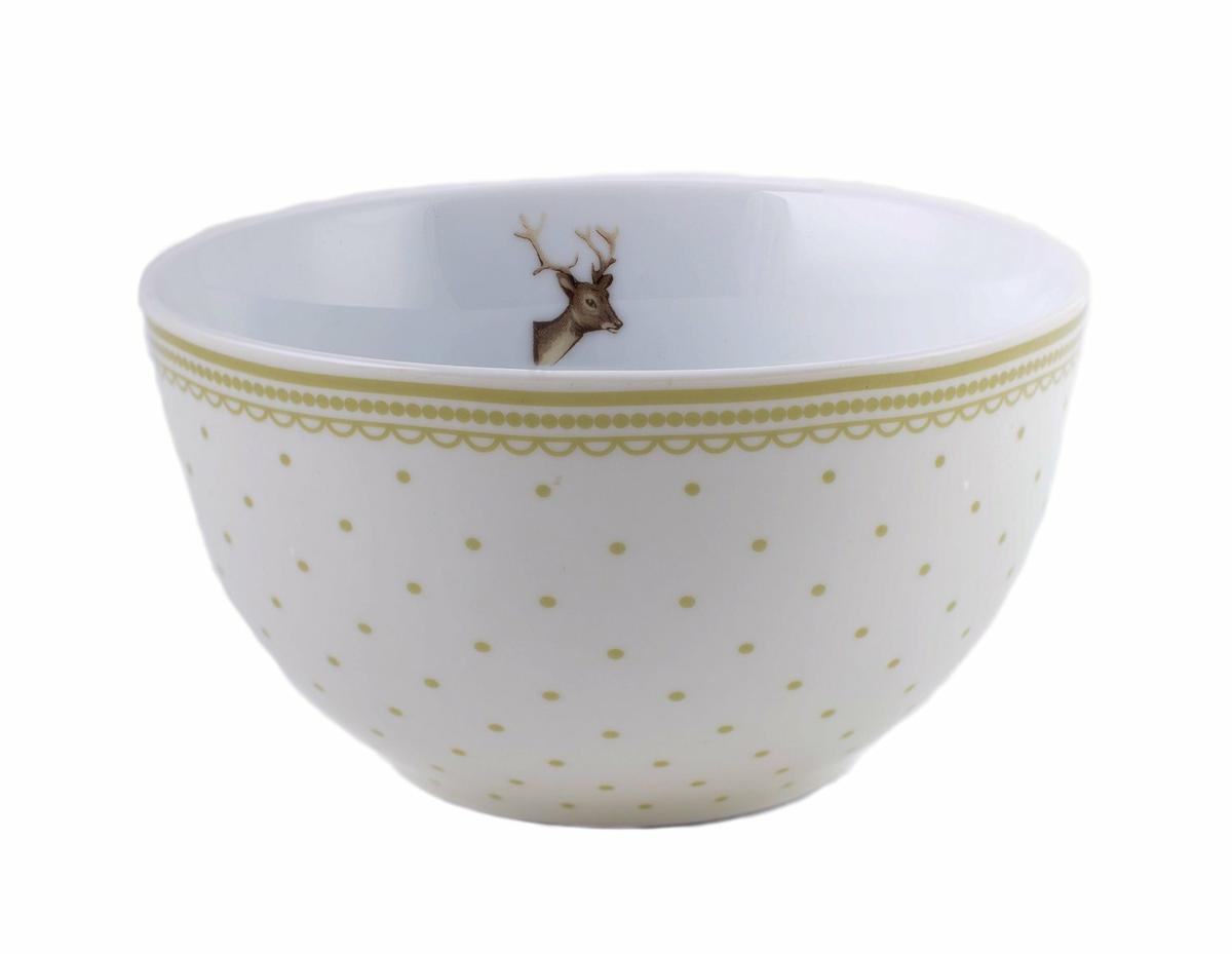Bol De Cerámica Ciervo Topos Creative Tops