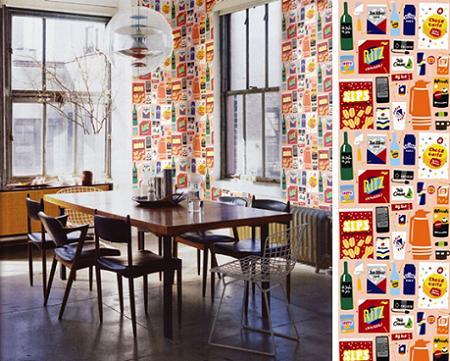 papel-pintado-de-temas-culinarios 2 www.decharcoencharco.com