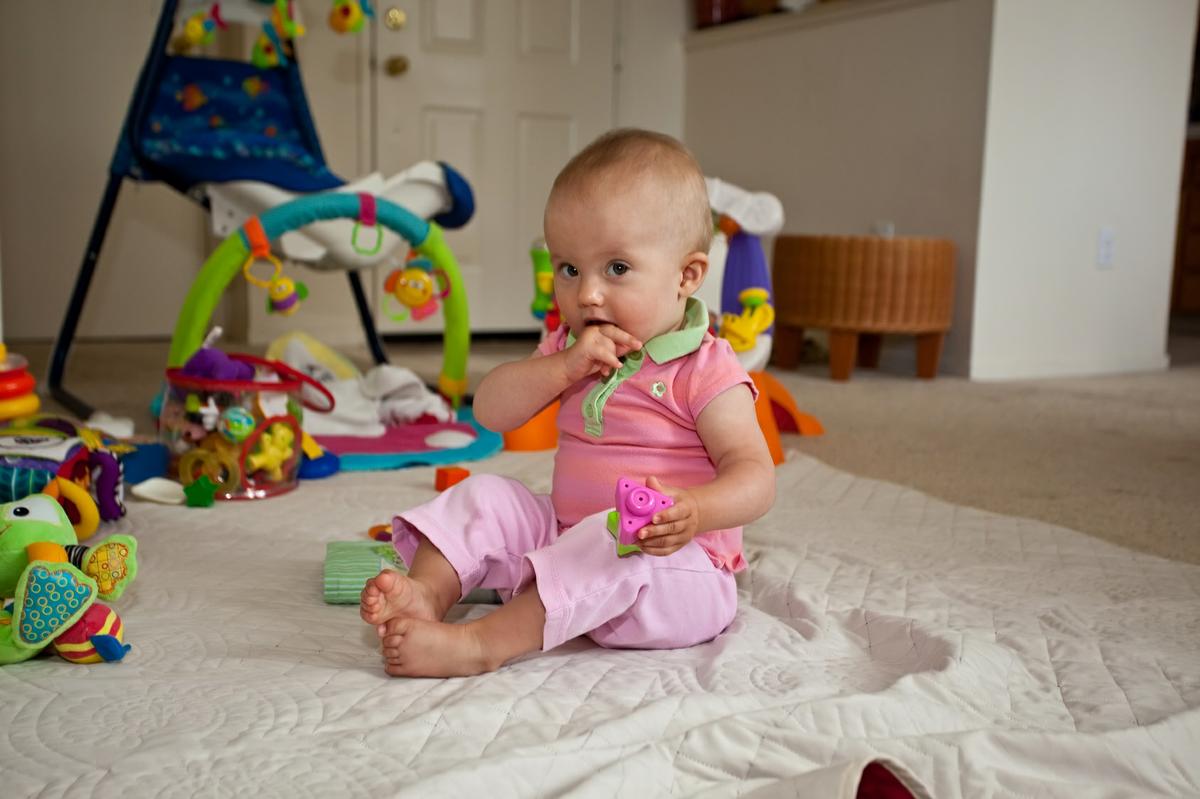 Playing on the floor