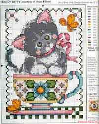 gráficos punto de cruz gratis de animales