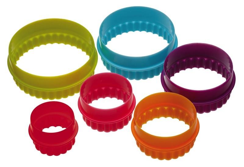 Pack 6 Cortantes Redondos Con Ondas Kitchen Craft