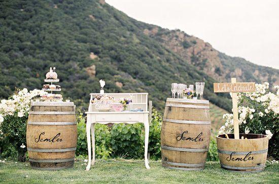 decoración de bodas rusticas mueble vintage