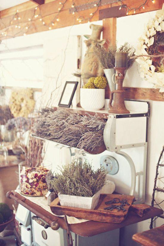 decoración de bodas rusticas cocina antigua