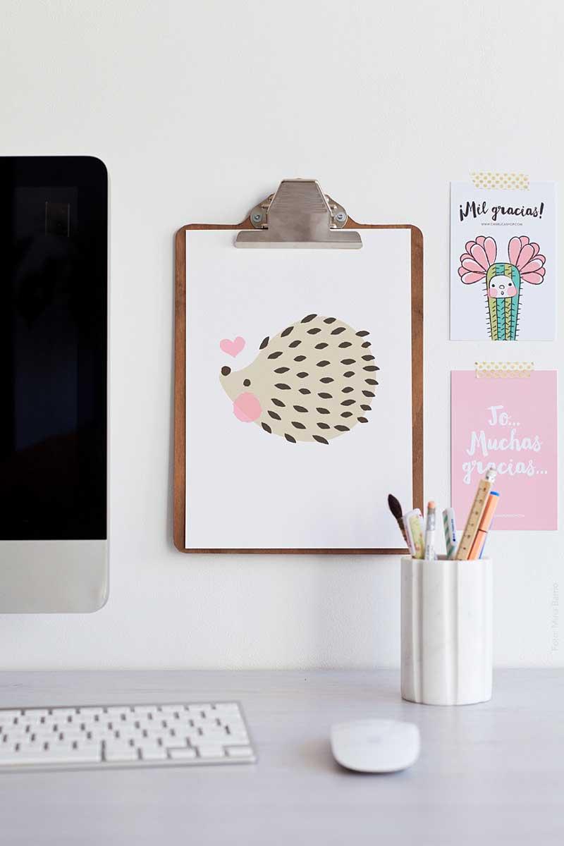 Decorar estancias con láminas.