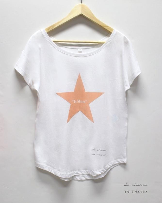 camiseta mujer estrella it mum www.decharcoencharco.com