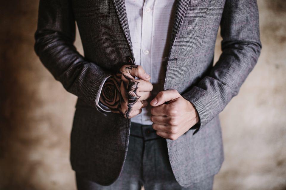 Decoración de boda industrial 