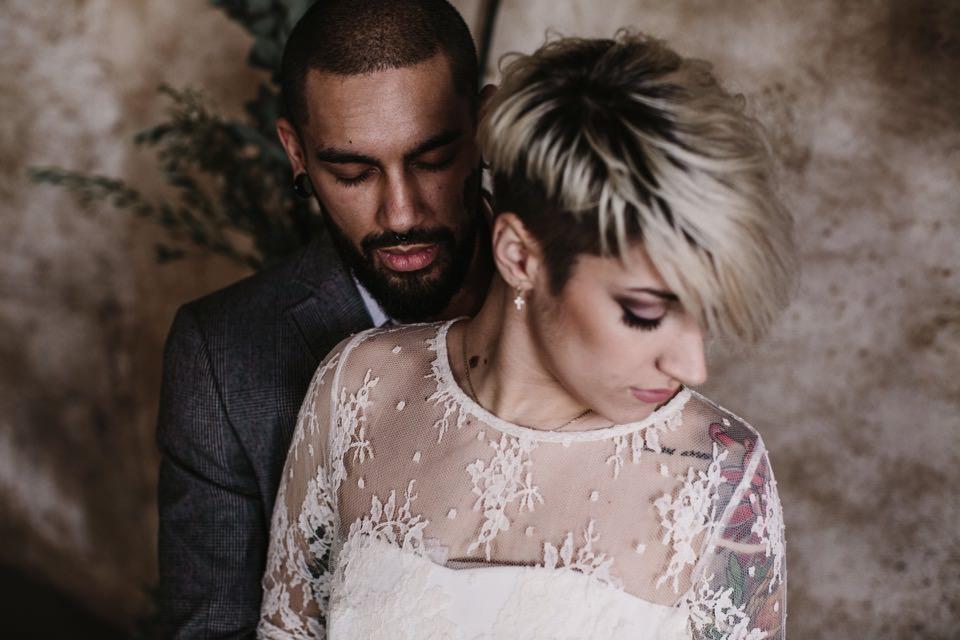 Decoración de boda industrial 