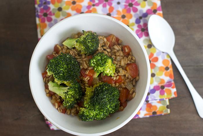 espelta con brocoli