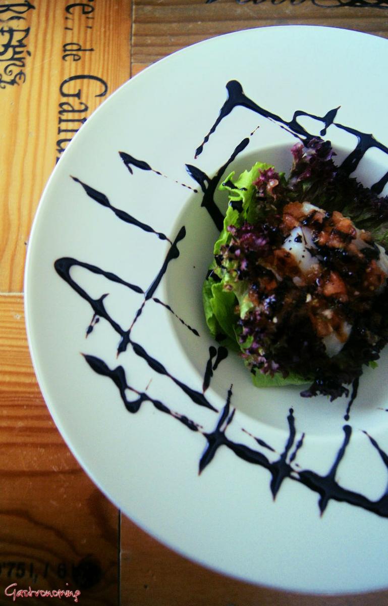 ensalada de ventresca de bacalao
