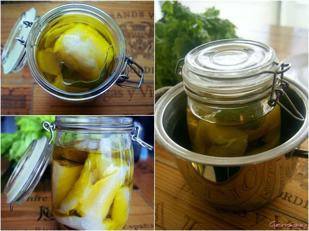 ensalada de ventresca de bacalao