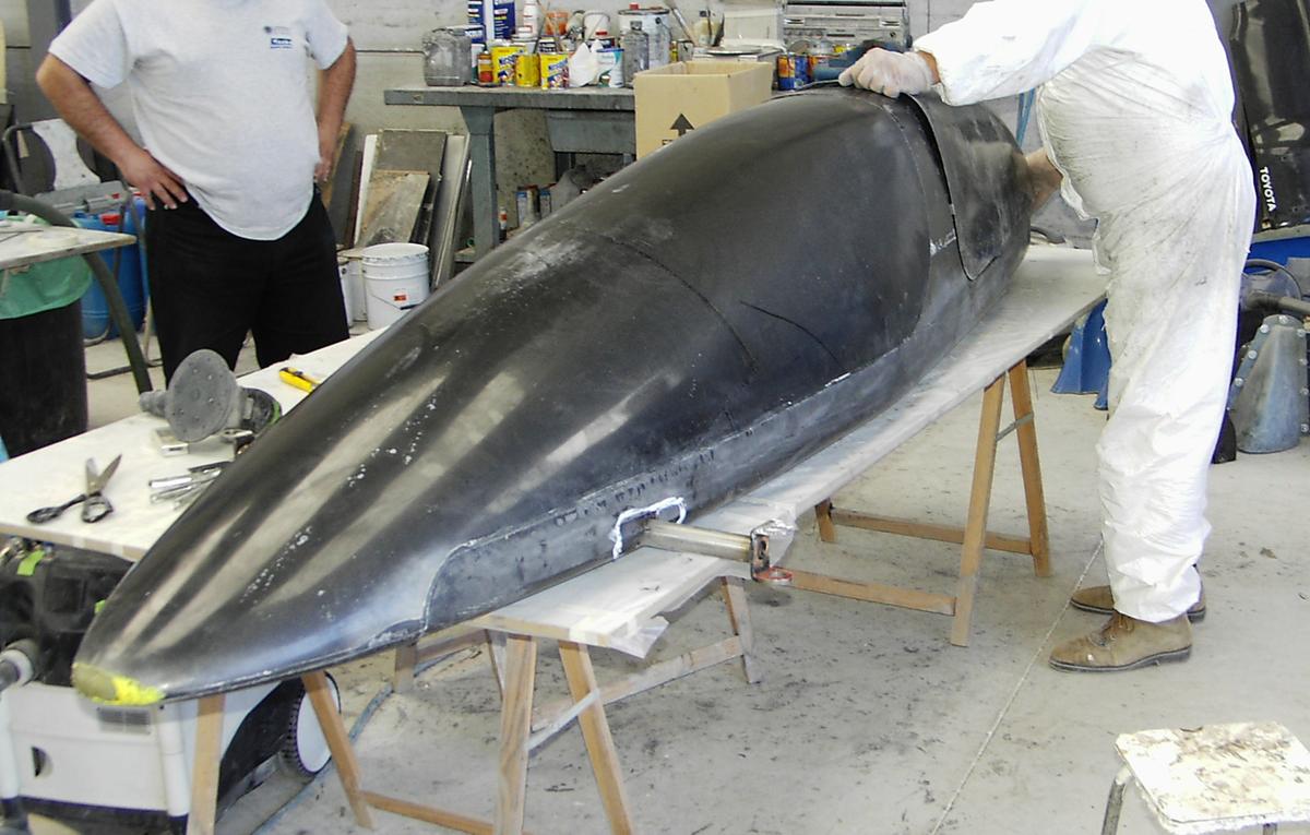 Todas las piezas de carbono montadas