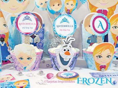 Decoración de cumpleaños de Frozen para imprimir gratis - Pequeocio