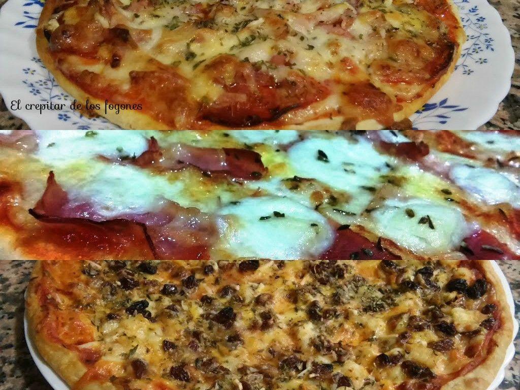 tres pizzas