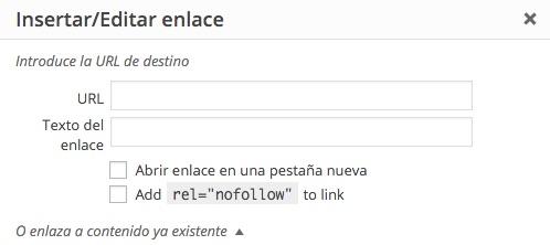 agregar links No Follow en WordPress