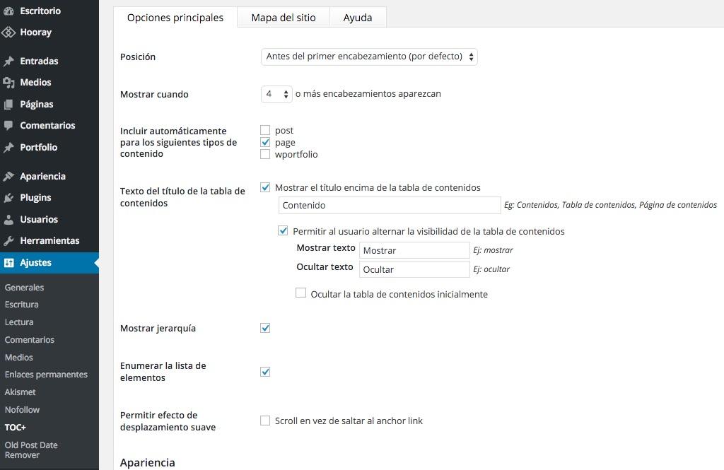 Table of Contents Plus